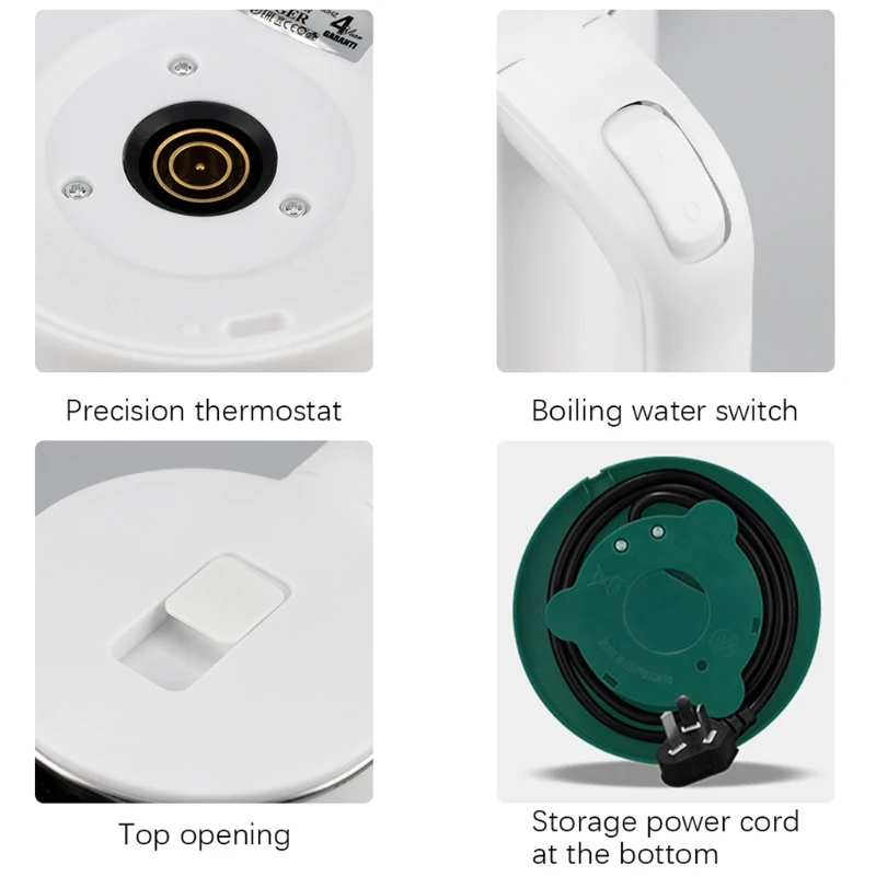 Electric Kettle, Stainless Steel Hot Water Boiler, Potable Fast Water Kettle with Auto Shutoff Fast Boiling 2L 2000W
Electric Kettle, Stainless Steel Hot Water Boiler, Potable Fast Water Kettle with Auto Shutoff Fast Boiling 2L 2000W
