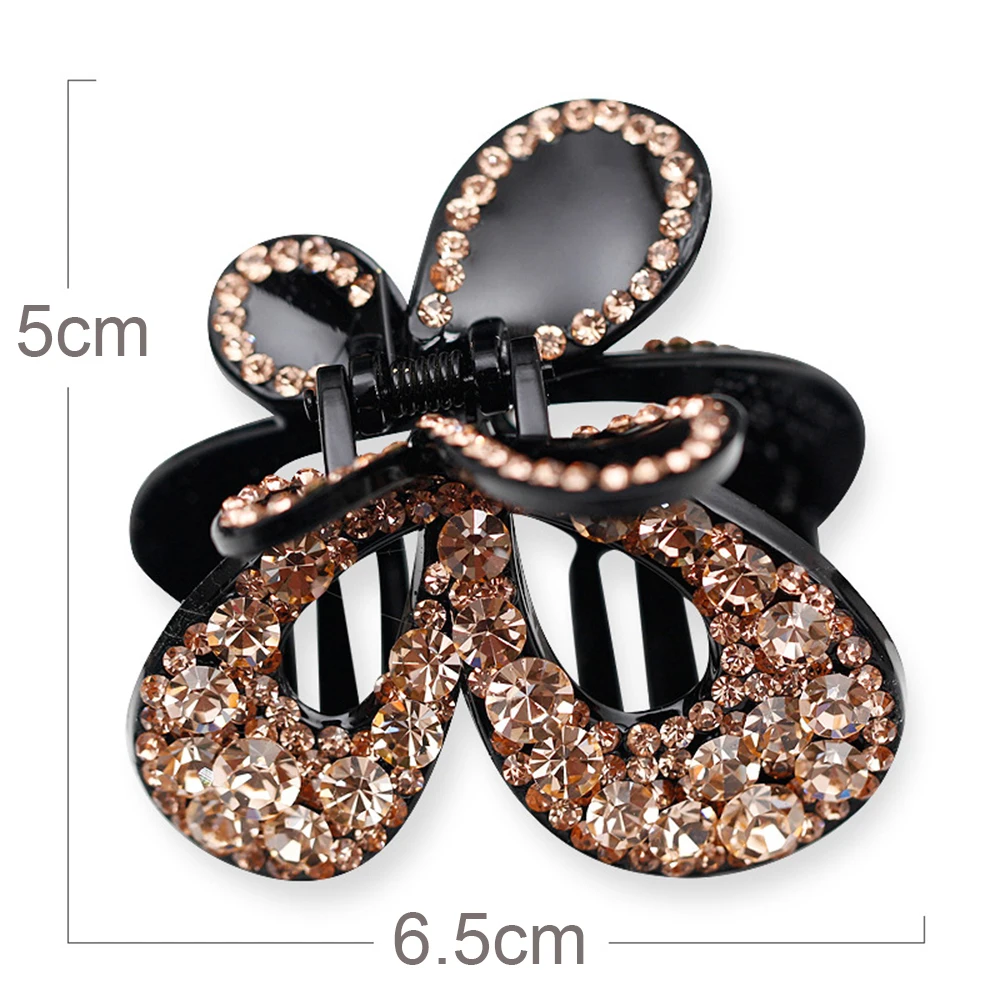 Elegant Crystal Hair Claw Metal Alloy Rhinestone Hair Grab Clip Clamp Women Elegant Ponytail Clip Hair Styling Accessories
Elegant Crystal Hair Claw Metal Alloy Rhinestone Hair Grab Clip Clamp Women Elegant Ponytail Clip Hair Styling Accessories