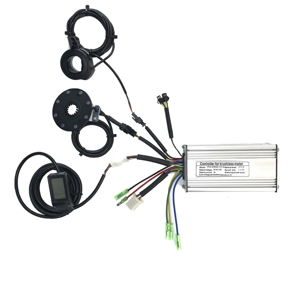 E-Bike KT 36V/48V 350W 17A SM Controller+LCD4 Instrument Display+8 Magnetic Point Power Sensor+130X Finger Set Thumb Throttle
E-Bike KT 36V/48V 350W 17A SM Controller+LCD4 Instrument Display+8 Magnetic Point Power Sensor+130X Finger Set Thumb Throttle