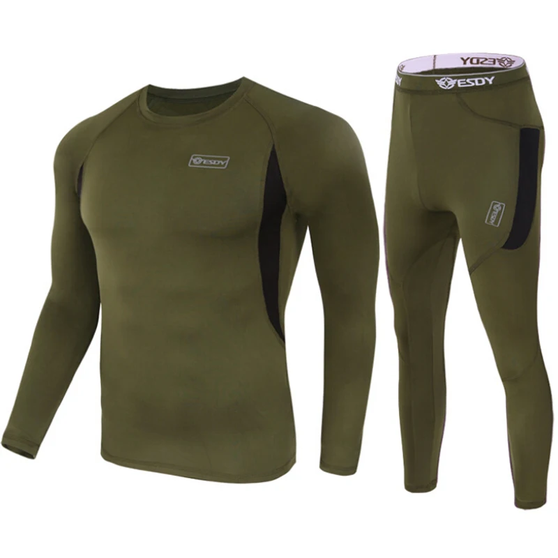 Thermal underwear long johns men tracksuit outdoor sports fleece warm breathable elasticity quick-drying thermo tops pants set
Thermal underwear long johns men tracksuit outdoor sports fleece warm breathable elasticity quick-drying thermo tops pants set