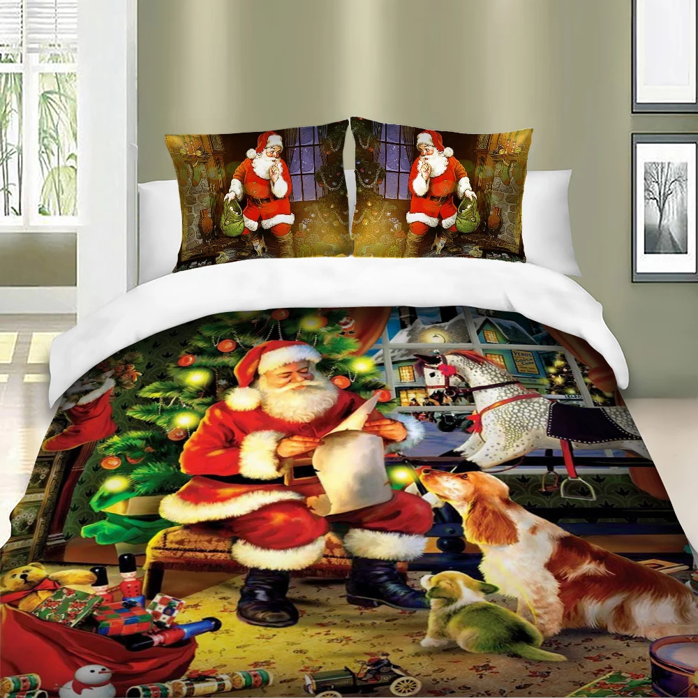 Christmas Series Santa Claus Xmas HD Printing Duvet / Quilt Cover Set Queen King Twin Bedding Set For Children Adults Bedclothes
Christmas Series Santa Claus Xmas HD Printing Duvet / Quilt Cover Set Queen King Twin Bedding Set For Children Adults Bedclothes