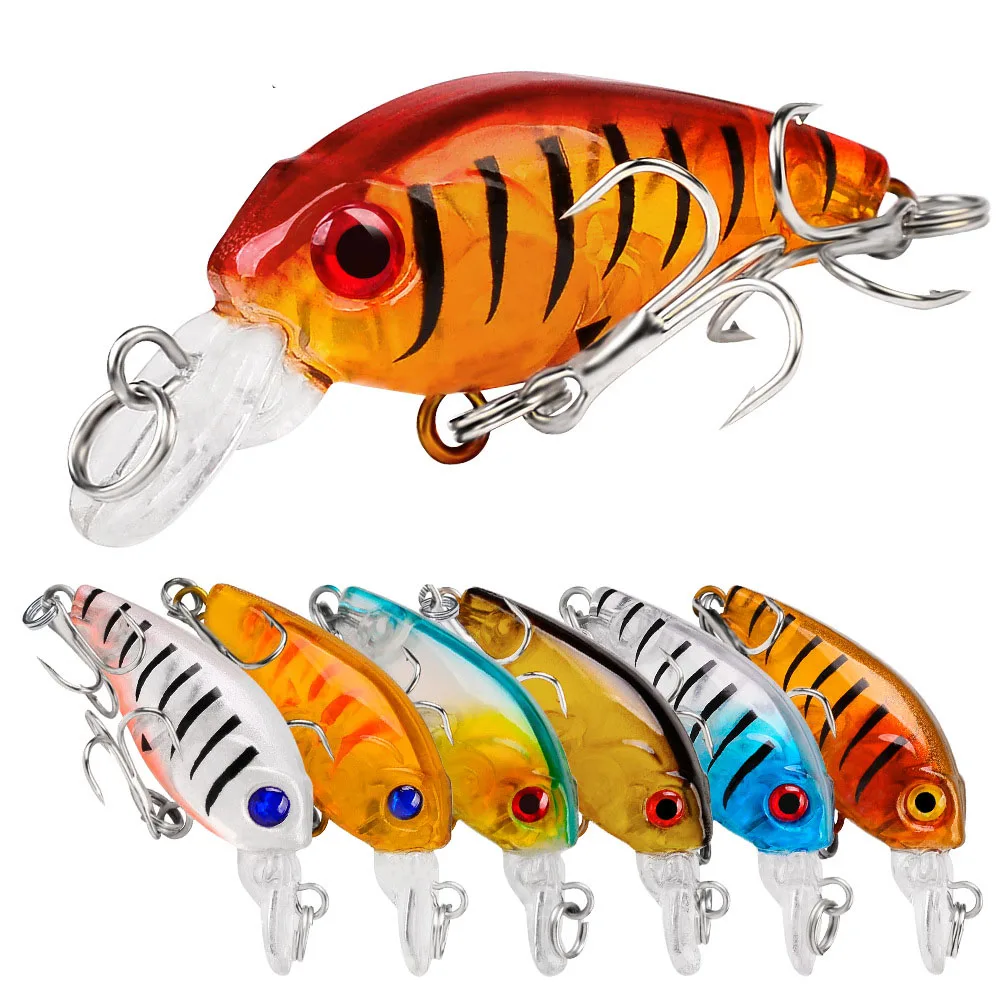 4.5CM/3.5G Laser Hard Crank Fishing Lure Crankbait Treble Hooks 3D Eyes Bait Fishing Tackle Wobblers Crankbait Minnows
4.5CM/3.5G Laser Hard Crank Fishing Lure Crankbait Treble Hooks 3D Eyes Bait Fishing Tackle Wobblers Crankbait Minnows