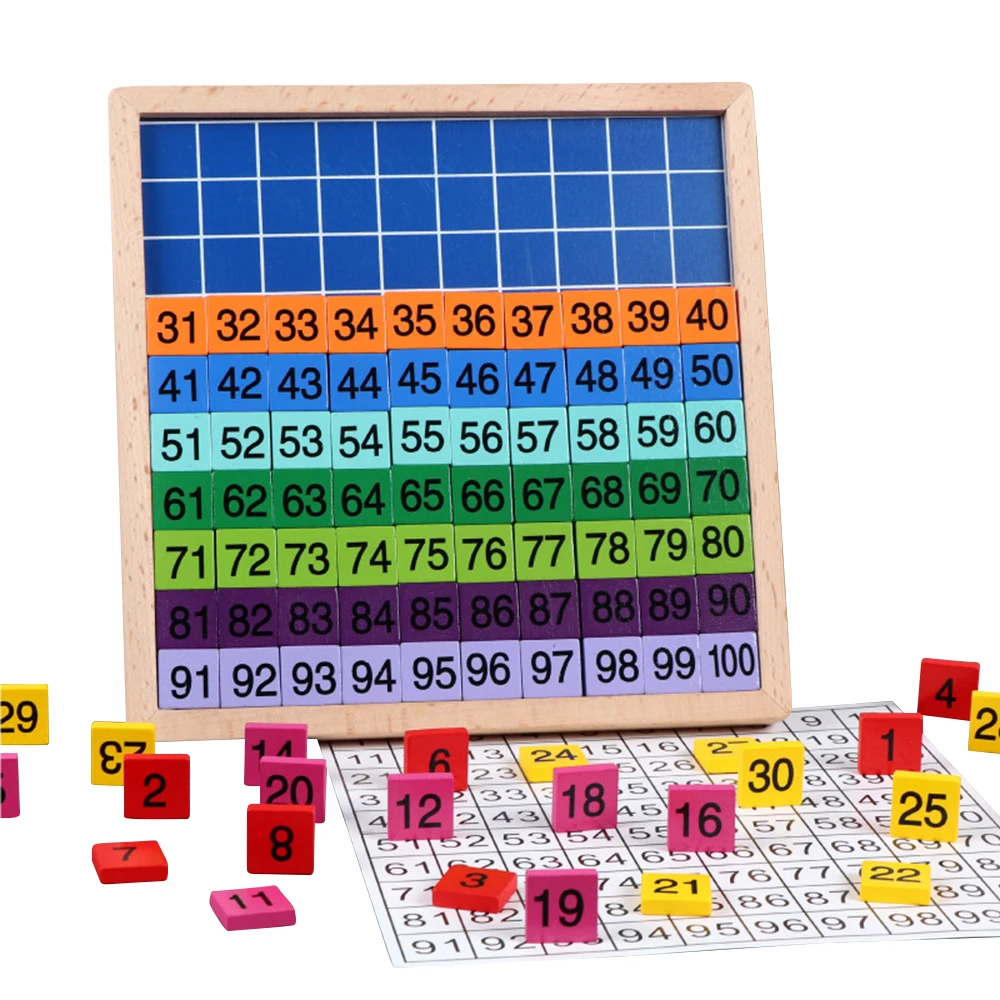 Montessori children's wooden toys 1-100 digital board puzzle learning cognitive games children's early education toys
Montessori children's wooden toys 1-100 digital board puzzle learning cognitive games children's early education toys