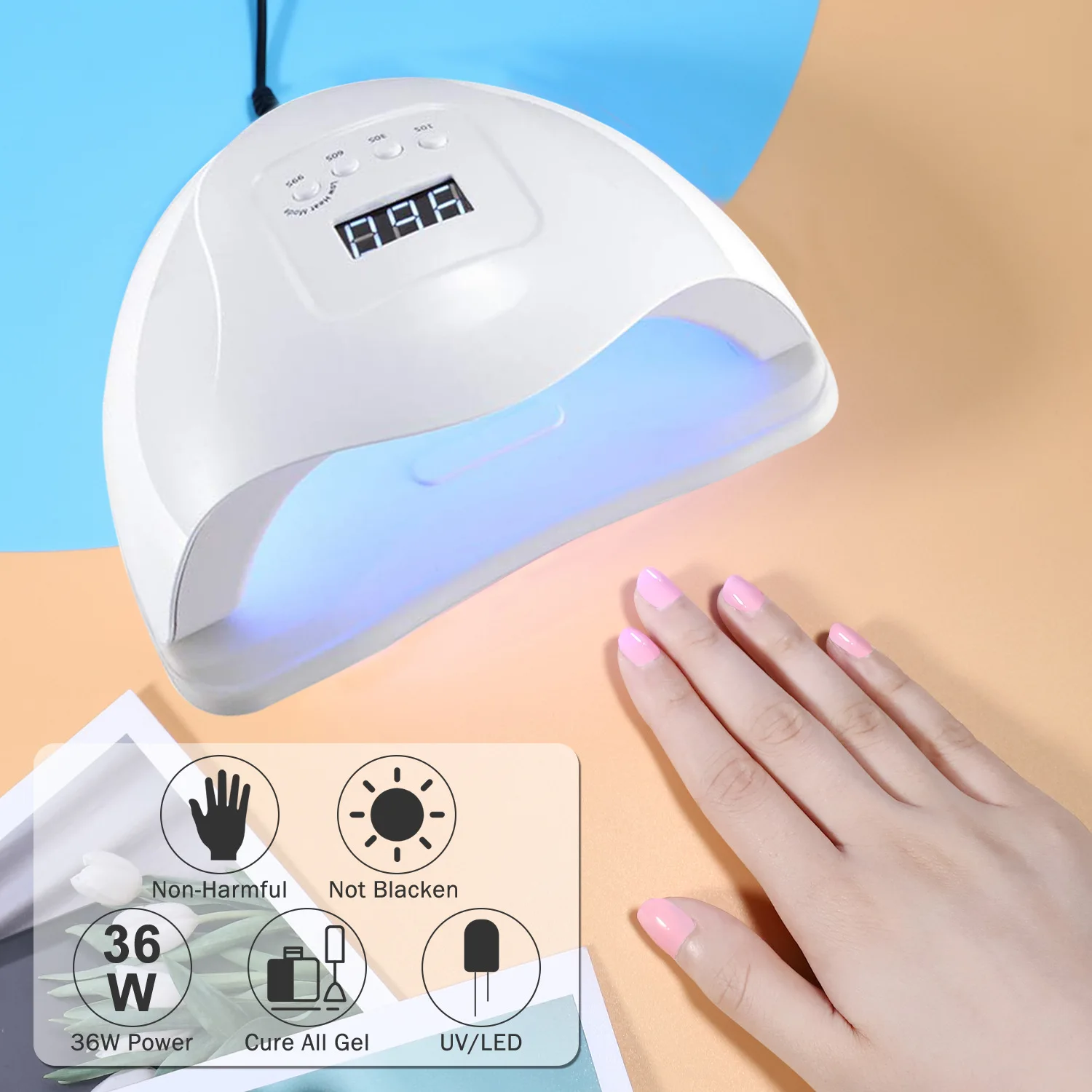 2021newManicure Implement 80W Phototherapy Machine Nail Lamp Heating Lamp Nail Sander New acrylic nail kit gel polish set
2021newManicure Implement 80W Phototherapy Machine Nail Lamp Heating Lamp Nail Sander New acrylic nail kit gel polish set