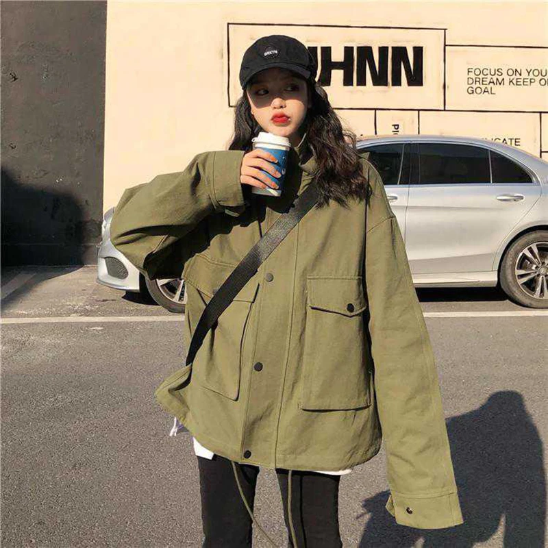 Autumn and Winter Women's Jacket Korean Style Urban Casual Loose and Thin Fashion Personality Street BF Style S-XL Size Coat
Autumn and Winter Women's Jacket Korean Style Urban Casual Loose and Thin Fashion Personality Street BF Style S-XL Size Coat