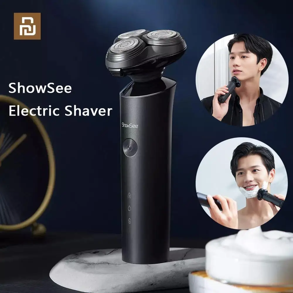 ShowSee Electric Shaver Razor Men Shaving Beard Machine Dry Wet Beard Trimmer Rechargeable Washable 3D Head Dual Blades
ShowSee Electric Shaver Razor Men Shaving Beard Machine Dry Wet Beard Trimmer Rechargeable Washable 3D Head Dual Blades