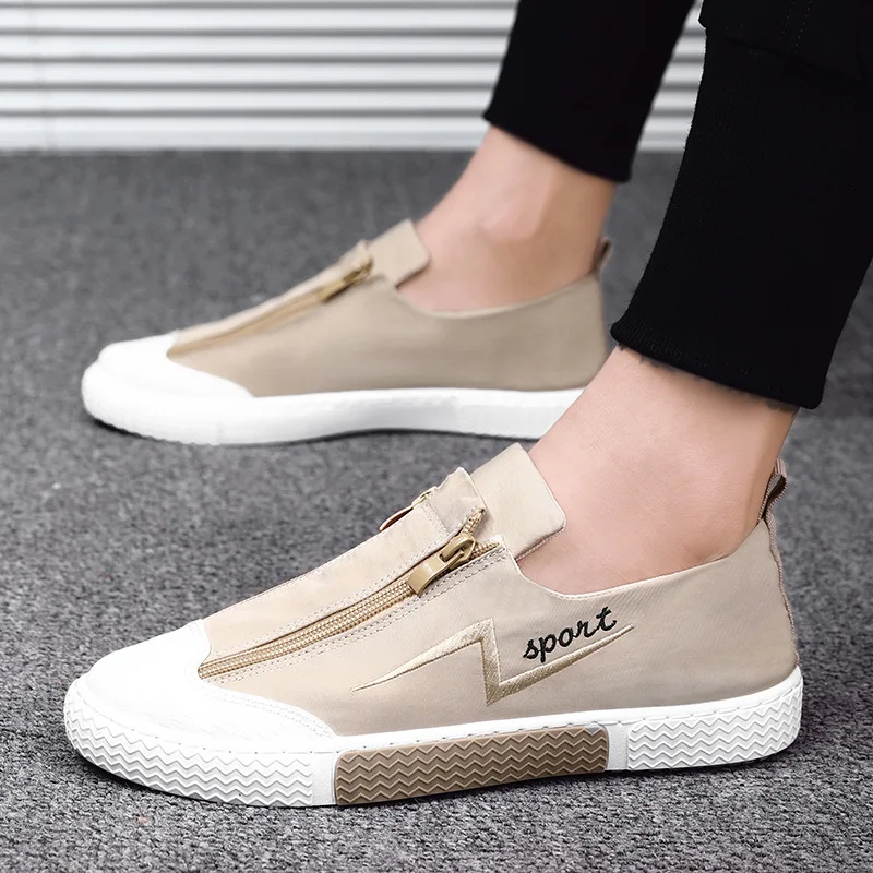 Slip on Canvas Shoes Men Sneakers Fashion Zip Casual Shoes Man Breathable Lightweight Black Green Shoes For Men
Slip on Canvas Shoes Men Sneakers Fashion Zip Casual Shoes Man Breathable Lightweight Black Green Shoes For Men
