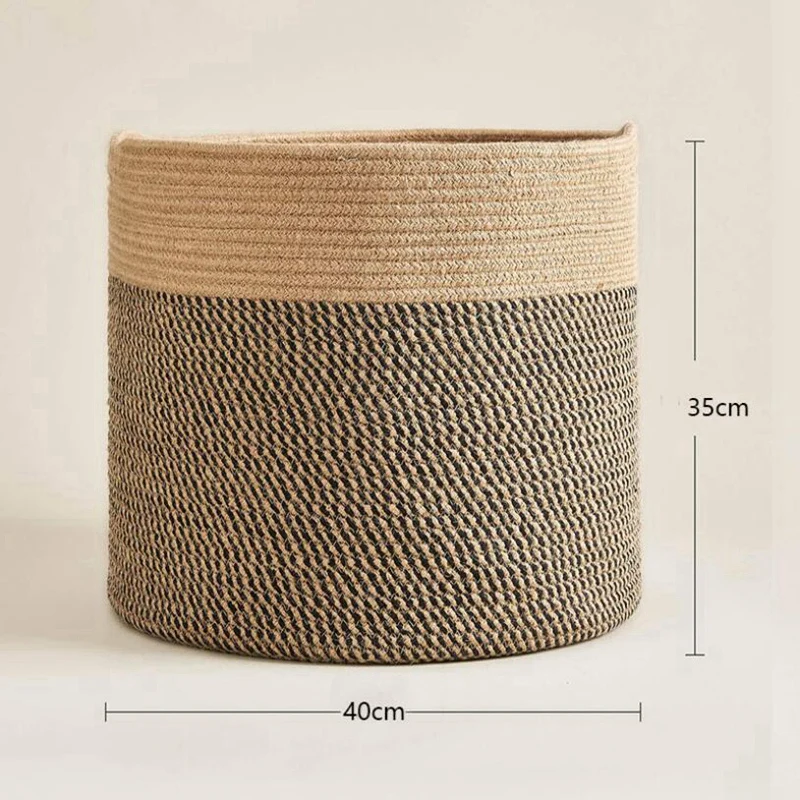 Cotton Rope Woven Basket Bathroom Folding Laundry Basket Dirty Clothes Toy Container Foldable Storage Organizer Bag
Cotton Rope Woven Basket Bathroom Folding Laundry Basket Dirty Clothes Toy Container Foldable Storage Organizer Bag