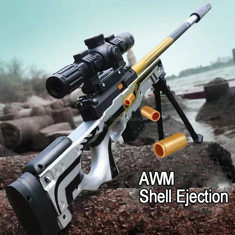 Children's AWM EVA Soft Bullet Rifle Pneumatic Airsoft Toy Gun Shoots Weapon Gun Outdoor Games Toys for Kid Adults Gifts
Children's AWM EVA Soft Bullet Rifle Pneumatic Airsoft Toy Gun Shoots Weapon Gun Outdoor Games Toys for Kid Adults Gifts