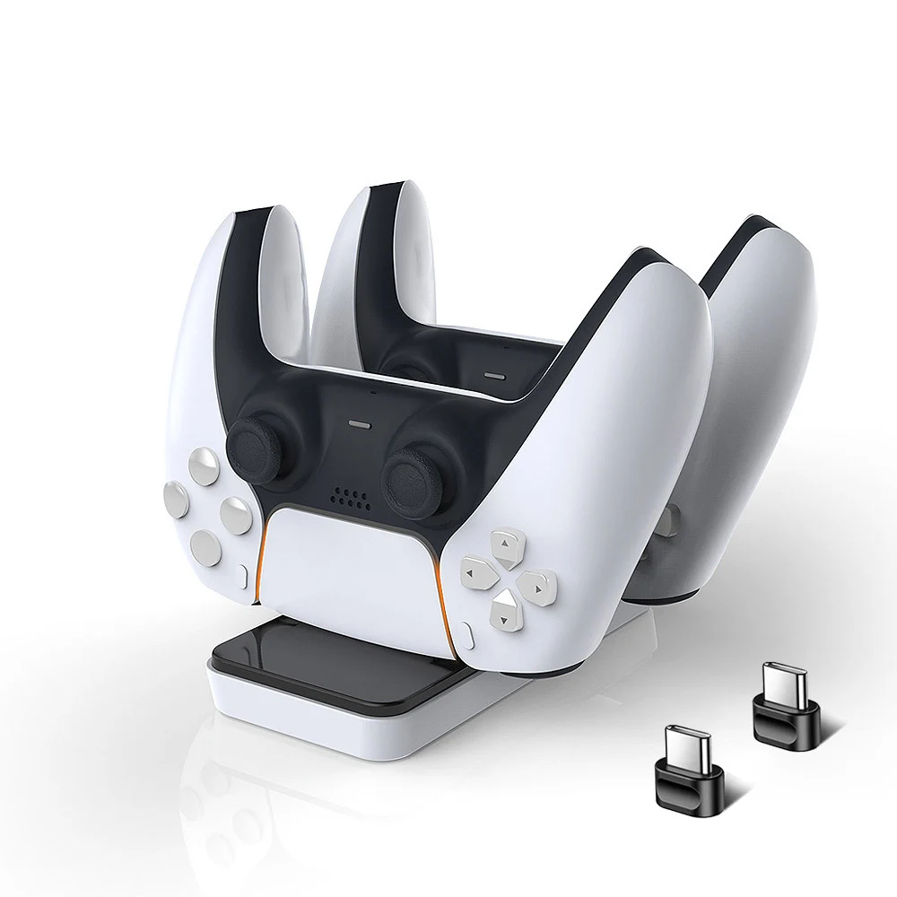 New PS5 Controller Charger Dual USB Charging Dock Station Detachable Charging Port Charger for Playstation 5 Wireless Gamepad
New PS5 Controller Charger Dual USB Charging Dock Station Detachable Charging Port Charger for Playstation 5 Wireless Gamepad