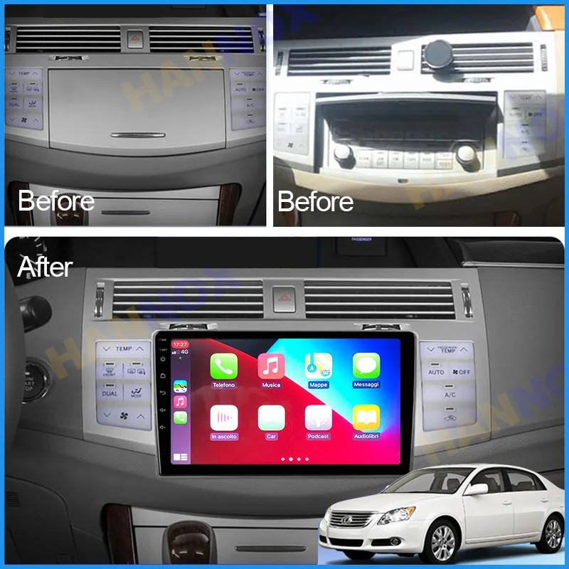 HANNOX 9" Screen Android11.0 Octa-core Ram 6GB Rom 128GB Car Multimedia for Toyota Avalon 2005 2006-2011 with Carplay RDS 4G 
HANNOX 9" Screen Android11.0 Octa-core Ram 6GB Rom 128GB Car Multimedia for Toyota Avalon 2005 2006-2011 with Carplay RDS 4G