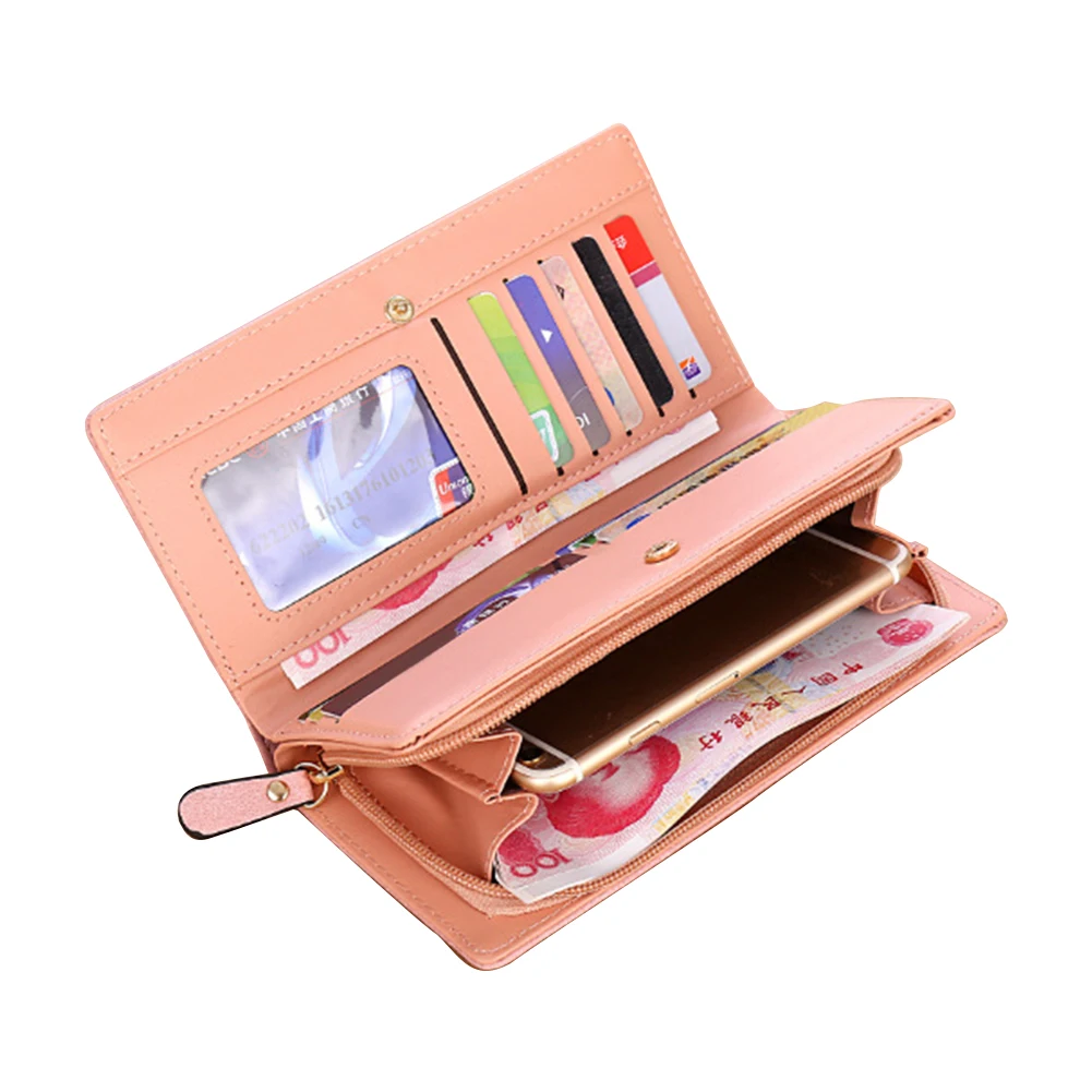 Coin PU Leather Money Zipper Fashion Long Two Fold Gift Large Capacity Card Holder Women Wallet
Coin PU Leather Money Zipper Fashion Long Two Fold Gift Large Capacity Card Holder Women Wallet