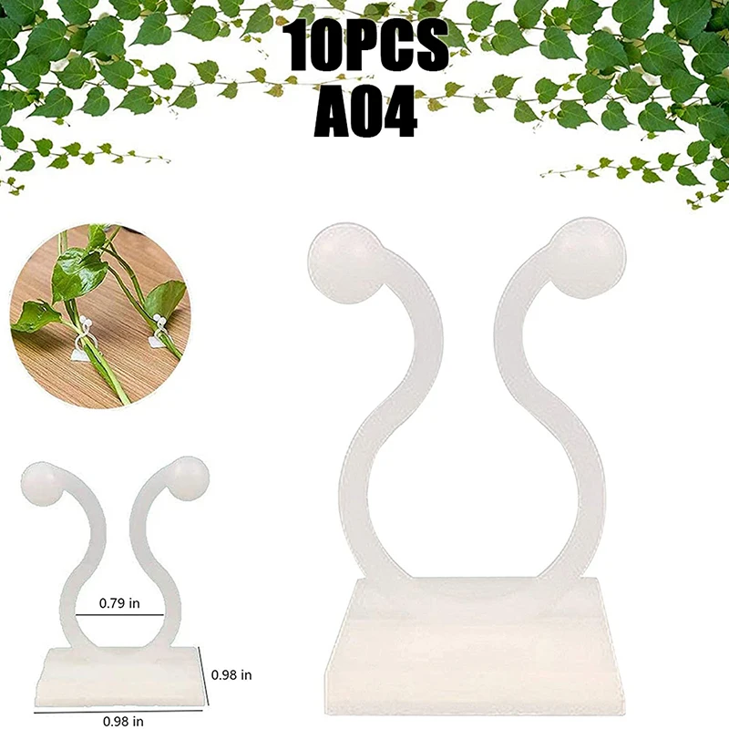 10 Pcs White Color Plant Climbing Wall Self-Adhesive Fastener Tied Fixture Clips Fixed Buckle Hook
10 Pcs White Color Plant Climbing Wall Self-Adhesive Fastener Tied Fixture Clips Fixed Buckle Hook