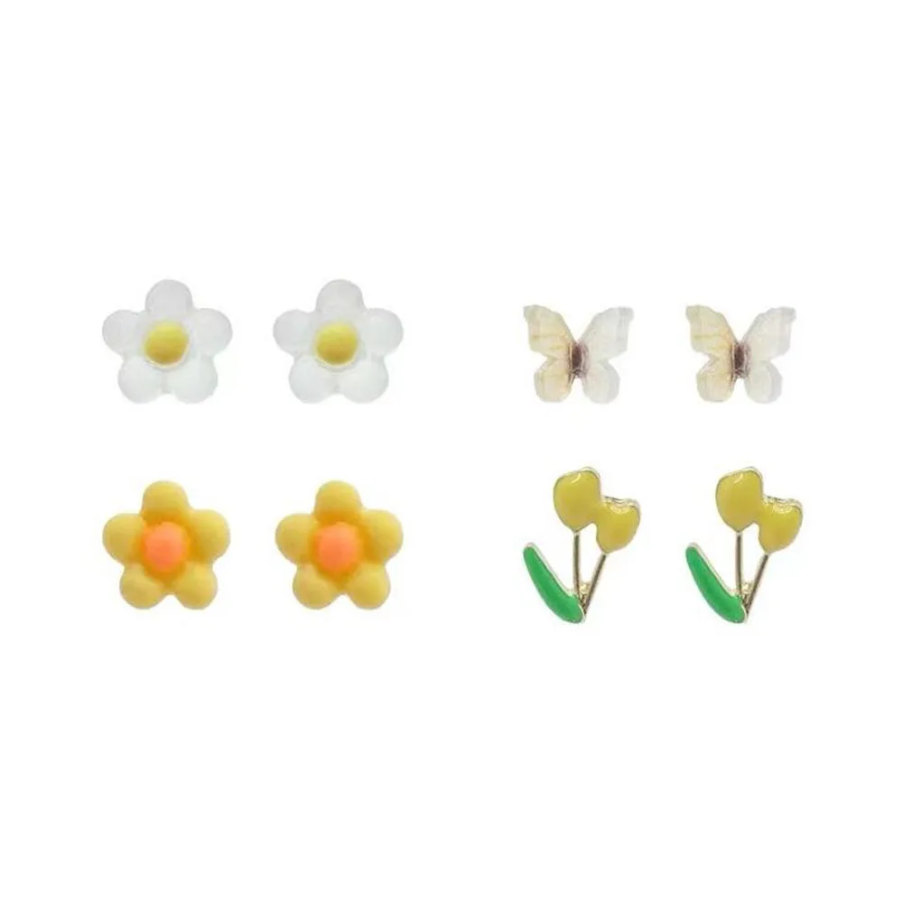 Cute 8PCS/SET Romantic Colorful Acrylic Butterfly Flower Earrings Irregular Geometric Mini Studs Earrings for Women Jewelry Gift
Cute 8PCS/SET Romantic Colorful Acrylic Butterfly Flower Earrings Irregular Geometric Mini Studs Earrings for Women Jewelry Gift