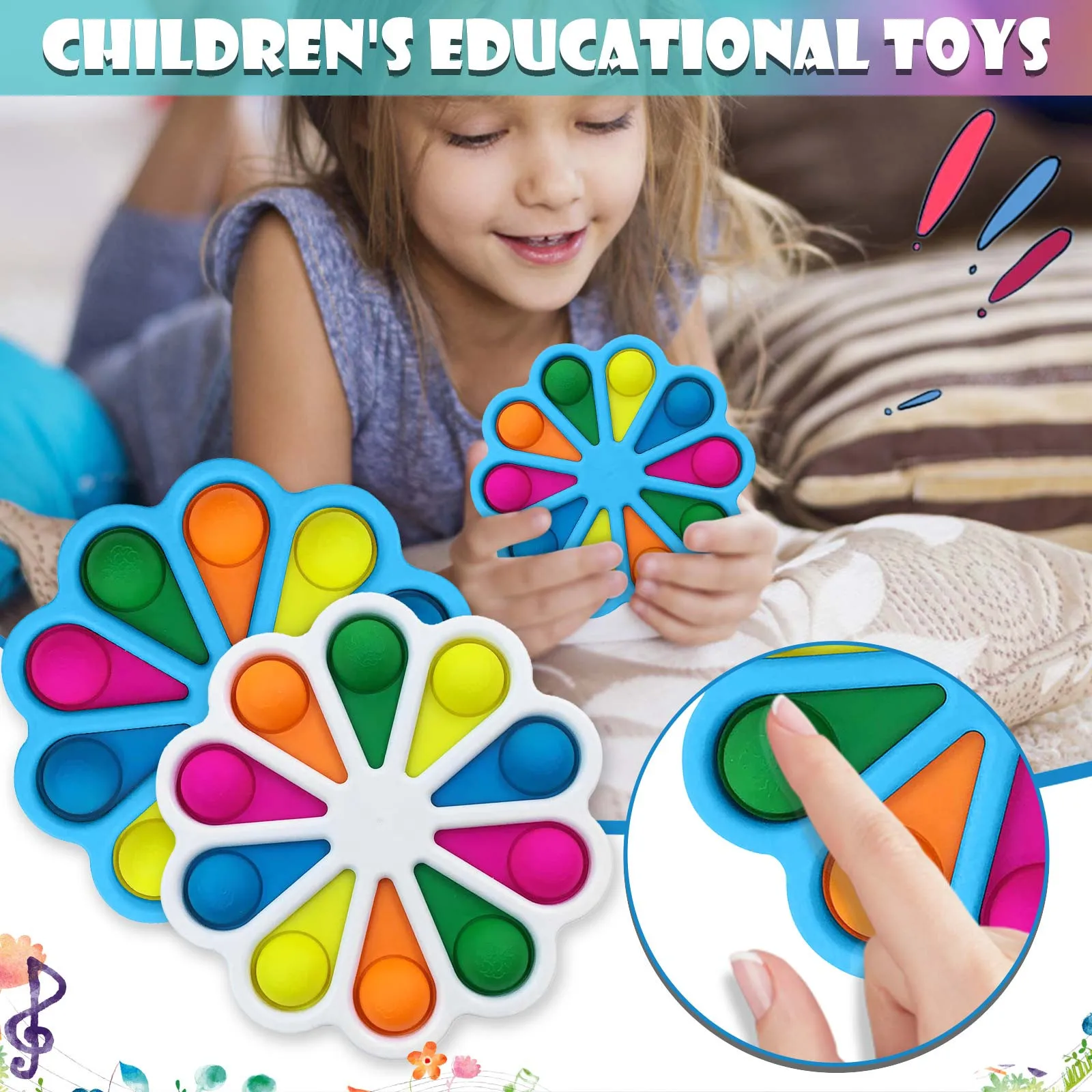 2PC Decompression Toys Children Relieve Hand Pressing Toys Toddlers Color Recognition Toys Soft Silicone игѬђки для деей 40*
2PC Decompression Toys Children Relieve Hand Pressing Toys Toddlers Color Recognition Toys Soft Silicone игѬђки для деей 40*