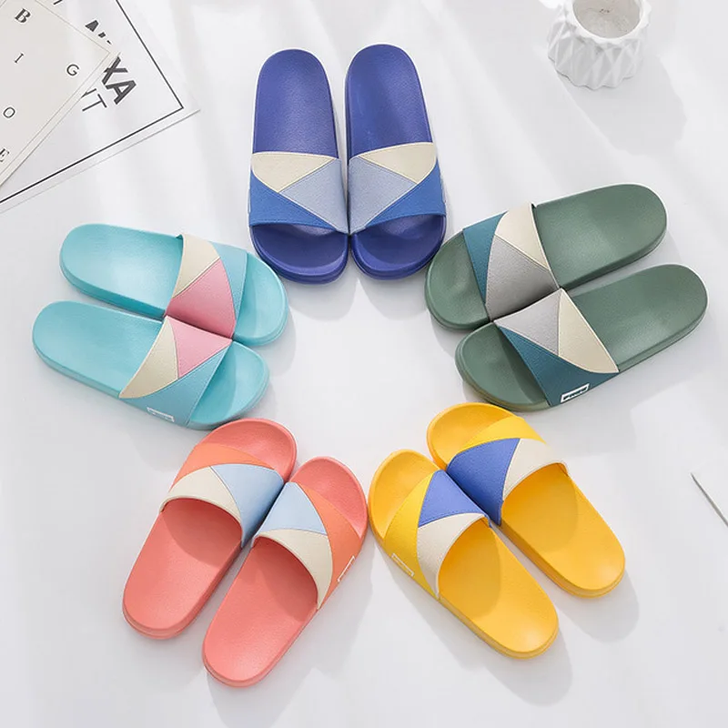 Men's Summer Slippers Home Indoor Bathroom EVA Slides Fashion Triangle Couples Flip-flops Male Bedroom Slippers 
Men's Summer Slippers Home Indoor Bathroom EVA Slides Fashion Triangle Couples Flip-flops Male Bedroom Slippers