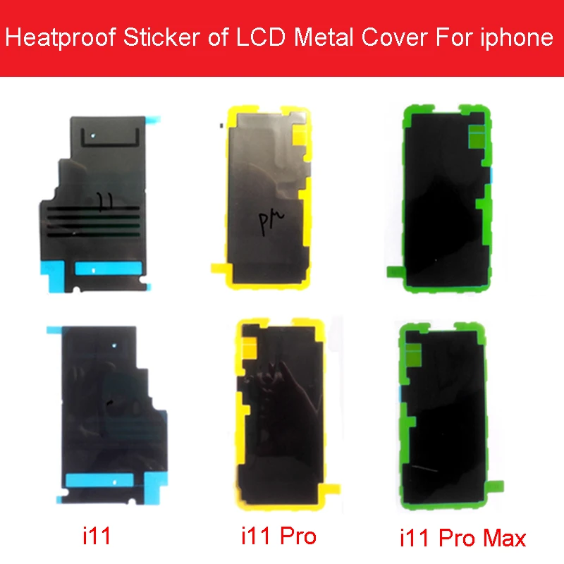 Heatproof Sticker Glue On Display LCD Metal Cover For iPhone 11/11 Pro /11 Pro Max Insulation Heat Sink Dissipation Repair Parts
Heatproof Sticker Glue On Display LCD Metal Cover For iPhone 11/11 Pro /11 Pro Max Insulation Heat Sink Dissipation Repair Parts