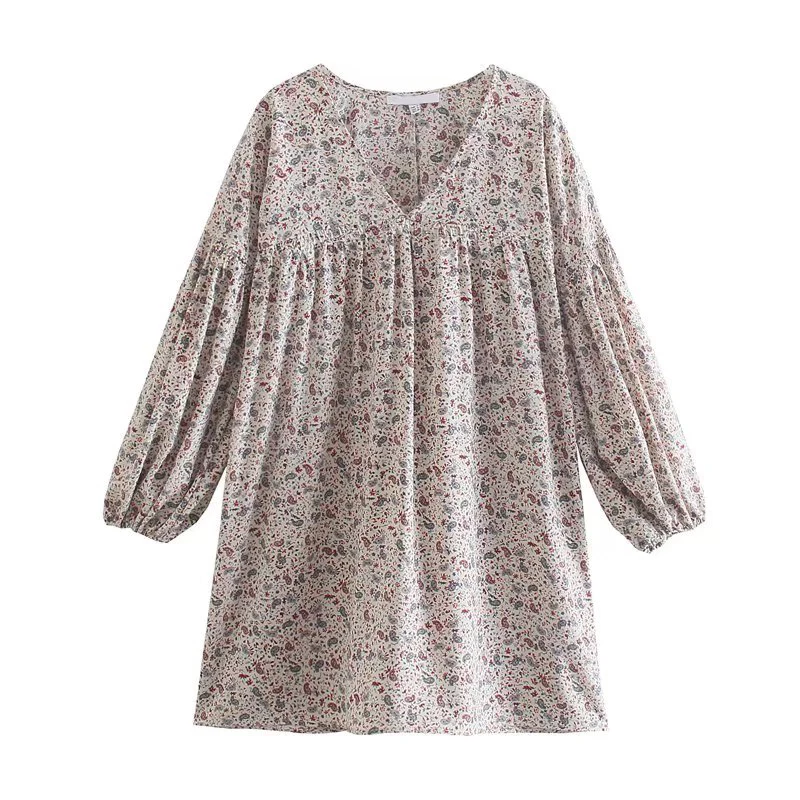 YENKYE New Spring Women Vintage Floral Print Dress Female Lantern Sleeve V Neck Loose Short Dress Ladies Holiday Vestido
YENKYE New Spring Women Vintage Floral Print Dress Female Lantern Sleeve V Neck Loose Short Dress Ladies Holiday Vestido