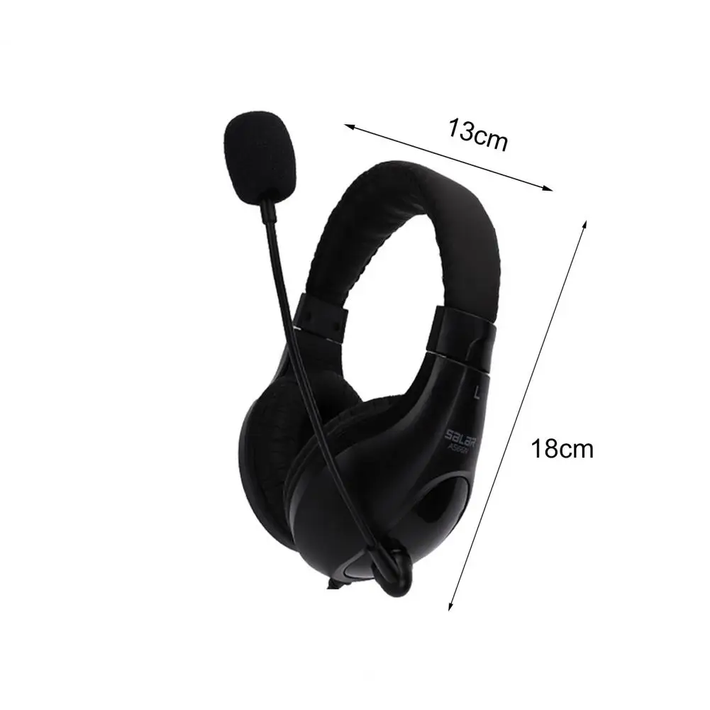 Salar-A566N Over Ear Wired Headphone Stereo Deep Bass Gaming Headphones Sensitive Microphone Headset for Office Meeting
Salar-A566N Over Ear Wired Headphone Stereo Deep Bass Gaming Headphones Sensitive Microphone Headset for Office Meeting