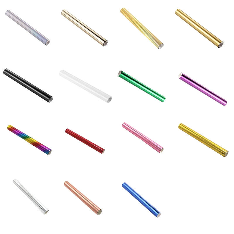 Foil Paper 2021 15 Colors Toner Reactive Foil 19.3cmx5m Foil by Laser Printer and Laminator for Crafts Card Making
Foil Paper 2021 15 Colors Toner Reactive Foil 19.3cmx5m Foil by Laser Printer and Laminator for Crafts Card Making