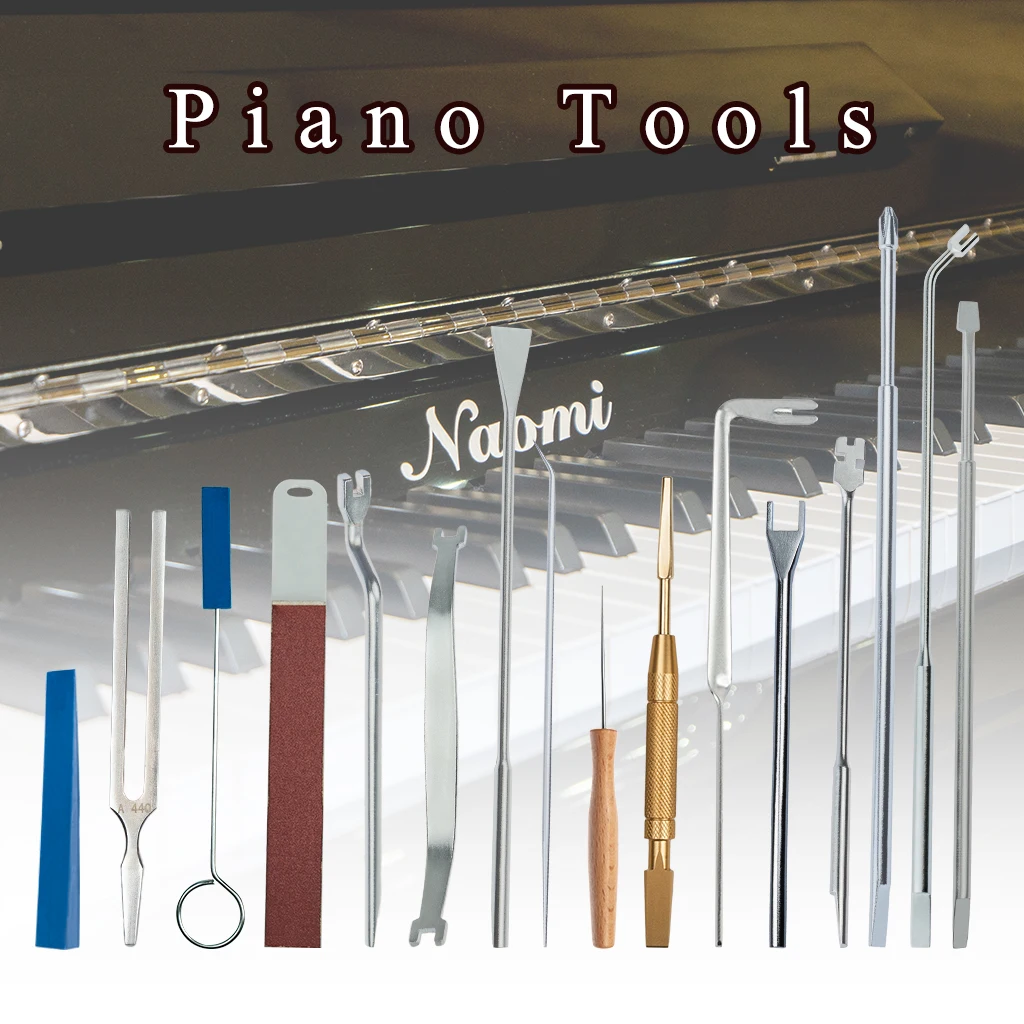 Piano Tools Set Keyboard Refitting Tools Quadrate Tuning Fork Rubber Wedge Mute Key Spacer Capstan Screw Wrench Spoon Bender Awl
Piano Tools Set Keyboard Refitting Tools Quadrate Tuning Fork Rubber Wedge Mute Key Spacer Capstan Screw Wrench Spoon Bender Awl