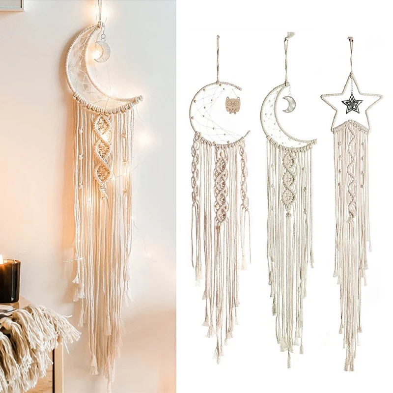 Hand-woven Pendant Macrame Wall Hanging Art Woven Tapestry Bohemian Crafts Decoration Gorgeous Tapestry For Home Bedroom
Hand-woven Pendant Macrame Wall Hanging Art Woven Tapestry Bohemian Crafts Decoration Gorgeous Tapestry For Home Bedroom