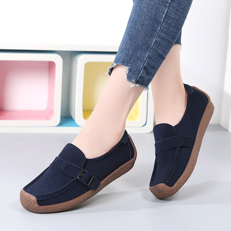 New Spring Autumn Women's Shoes Suede Leather Woman Loafers Slip On Ladies Snail Shoe Square Toe Moccasins Flats Female Sneakers
New Spring Autumn Women's Shoes Suede Leather Woman Loafers Slip On Ladies Snail Shoe Square Toe Moccasins Flats Female Sneakers