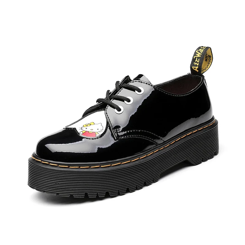 Martens X Kitty Cat shoes Thick base heightening Women's leather shoes Women Ankle Boots Cartoon lovely shoes
Martens X Kitty Cat shoes Thick base heightening Women's leather shoes Women Ankle Boots Cartoon lovely shoes