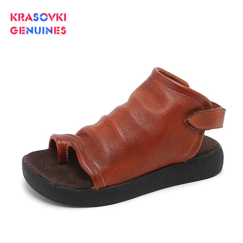 2020 high quality genuine leather women's sandals flip-flops thick sole women shoes
2020 high quality genuine leather women's sandals flip-flops thick sole women shoes
