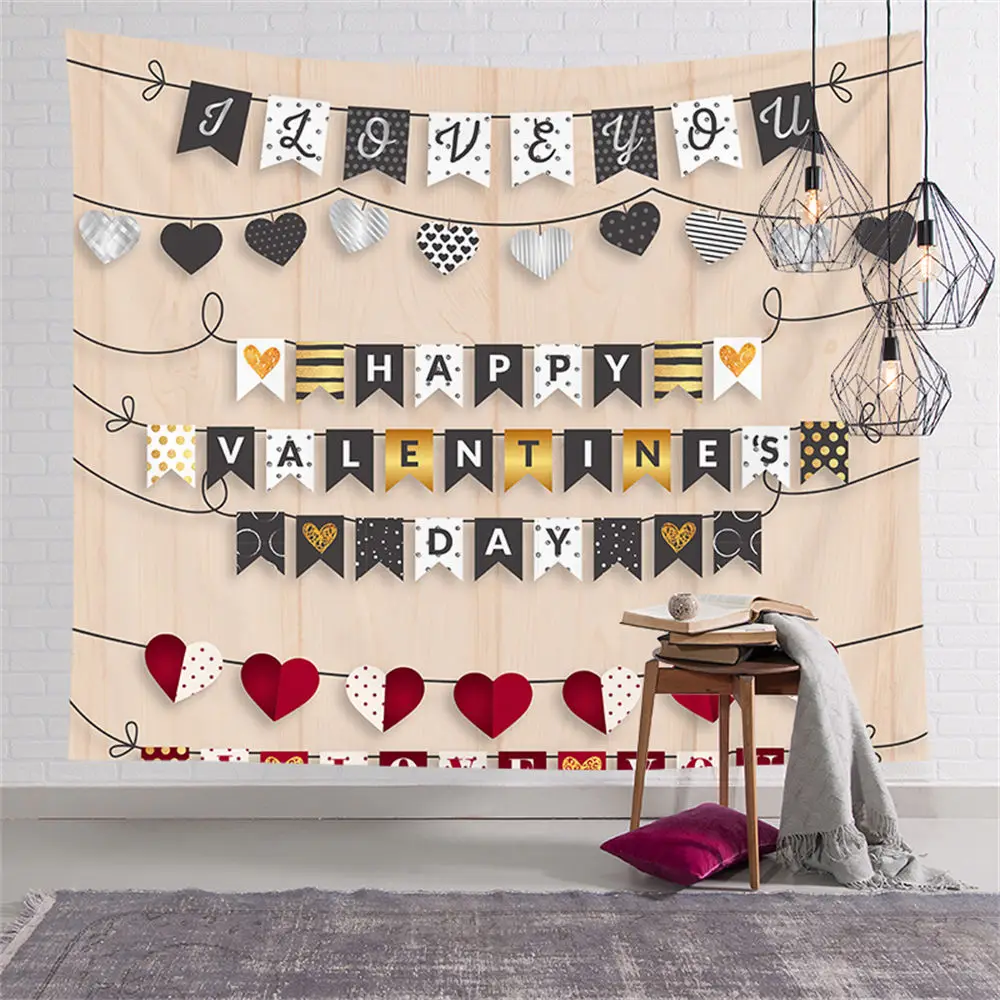 Custom Modern Valentine's Day Tapestry Hippie Boho Tapestries Wall Art Decor Hanging Fabric Living Ceiling Room Decor CGT002
Custom Modern Valentine's Day Tapestry Hippie Boho Tapestries Wall Art Decor Hanging Fabric Living Ceiling Room Decor CGT002