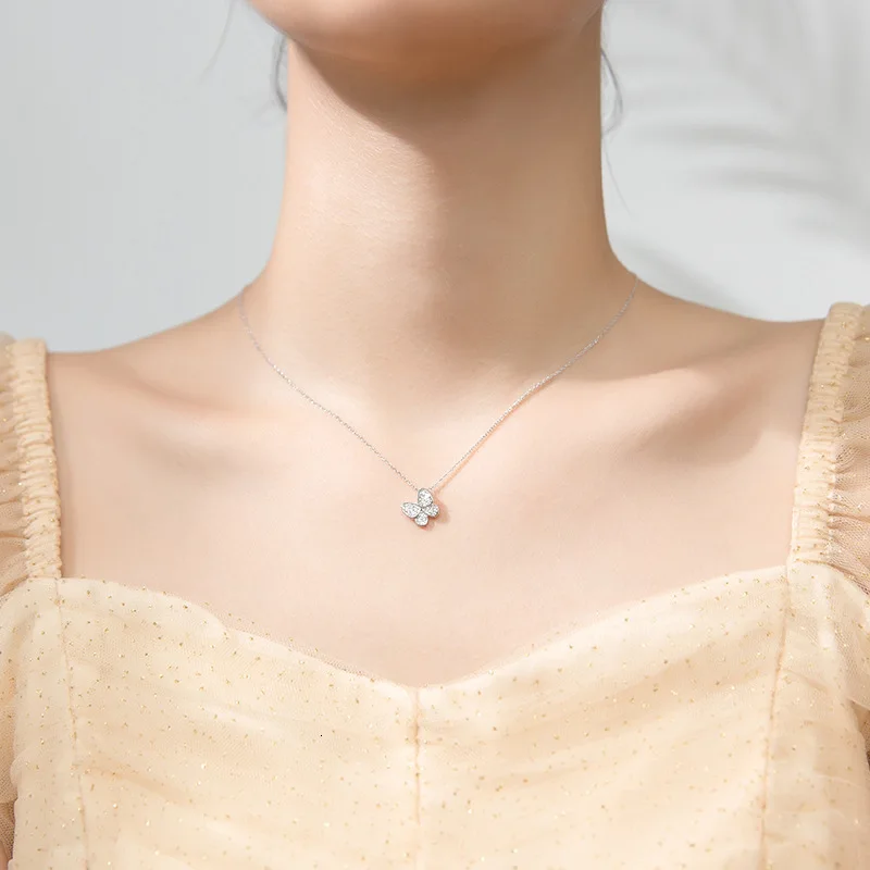 real 100% Sterling Silver 925 Fine Jewelry White Zirconia Set Butterfly Animal Insect Pendant Necklace GTLX1947
real 100% Sterling Silver 925 Fine Jewelry White Zirconia Set Butterfly Animal Insect Pendant Necklace GTLX1947
