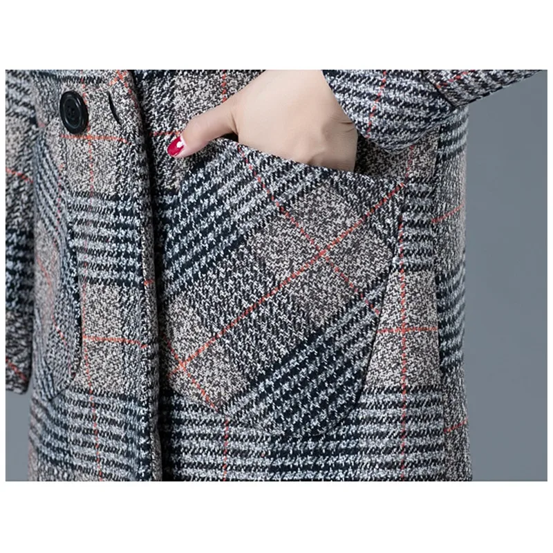 Oversized Women Woolen Jacket 2020 Autumn Winter Fashion Middle-aged Mother Slim Outerwear Warm Thick Casual Plaid Ladies Coats
Oversized Women Woolen Jacket 2020 Autumn Winter Fashion Middle-aged Mother Slim Outerwear Warm Thick Casual Plaid Ladies Coats