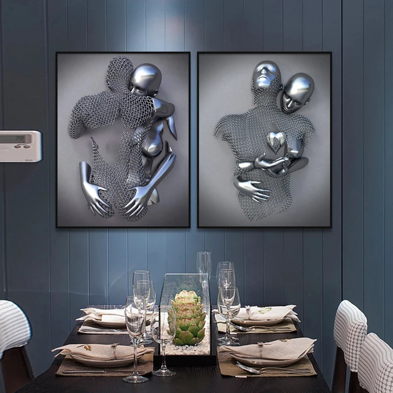 Metal Figure Statue Art Canvas Painting Modern Abstract Romantic Posters and Prints Wall Pictures For Living Room Home Decor
Metal Figure Statue Art Canvas Painting Modern Abstract Romantic Posters and Prints Wall Pictures For Living Room Home Decor