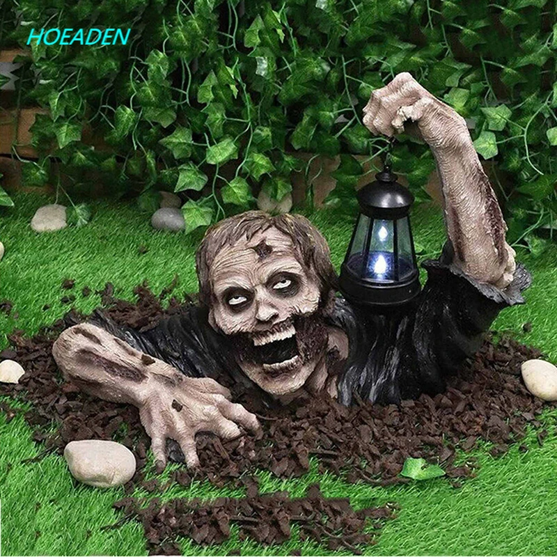 Zombie With Led Lantern Resin Zombie Garden Statues Horror Movie Garden Gnomes Statue For Outdoor Garden Patio Yard Lawn
Zombie With Led Lantern Resin Zombie Garden Statues Horror Movie Garden Gnomes Statue For Outdoor Garden Patio Yard Lawn