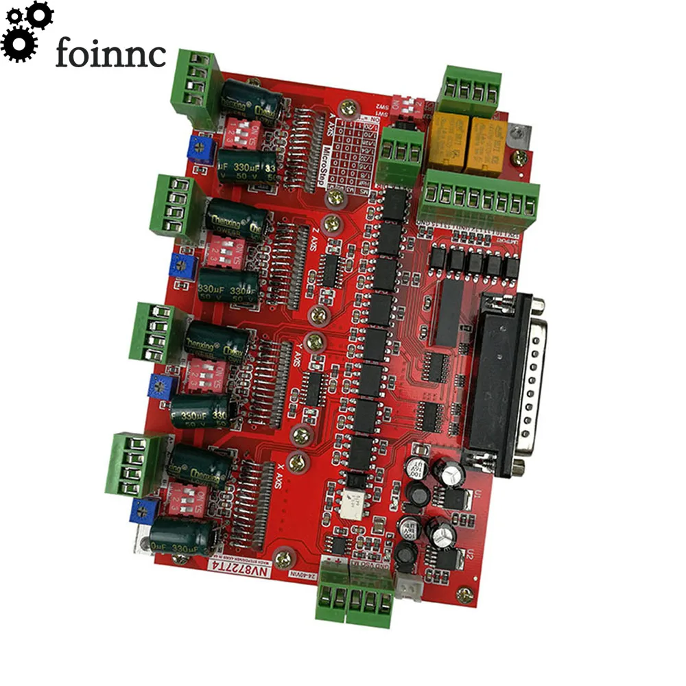CNC controller mach3 4-axis motion control card LV8727T 4-axis stepper motor drive engraving machine drive board control integra
CNC controller mach3 4-axis motion control card LV8727T 4-axis stepper motor drive engraving machine drive board control integra
