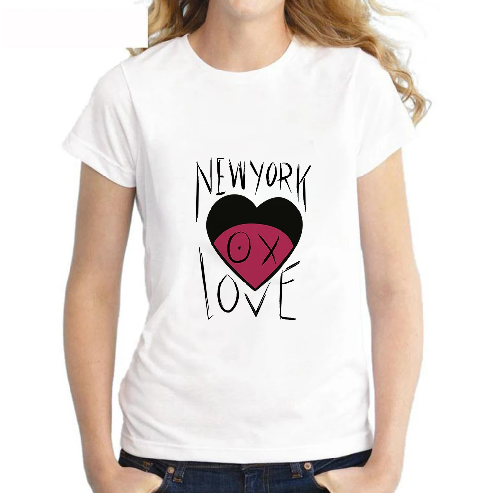 2021 Hearts Women T-shirts Casual New York Love Printed Tops Tee Summer Female T shirt Short Sleeve T shirt For Women Clothing
2021 Hearts Women T-shirts Casual New York Love Printed Tops Tee Summer Female T shirt Short Sleeve T shirt For Women Clothing
