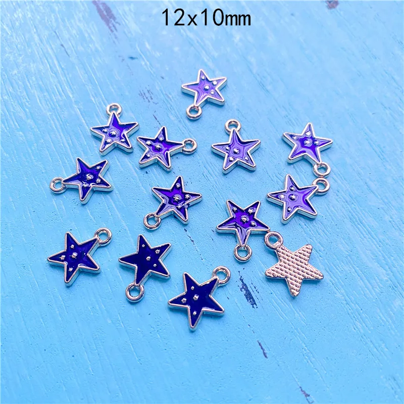 18pcs/Lot Purple Enamel Pentagram Star Charms Pendants Fit Diy Women Handmade Earring Cute Jewelry
18pcs/Lot Purple Enamel Pentagram Star Charms Pendants Fit Diy Women Handmade Earring Cute Jewelry
