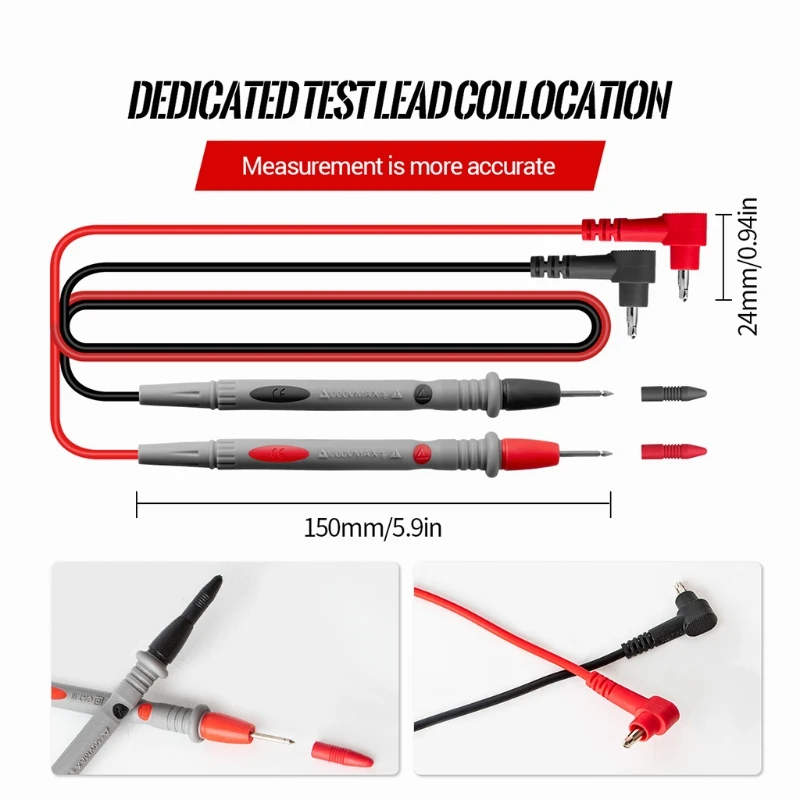 A-neng ST194 Multimeter Clamp Meter Digital 6000 Count True RMS Current Tester 600V Capacitor Clamp
A-neng ST194 Multimeter Clamp Meter Digital 6000 Count True RMS Current Tester 600V Capacitor Clamp