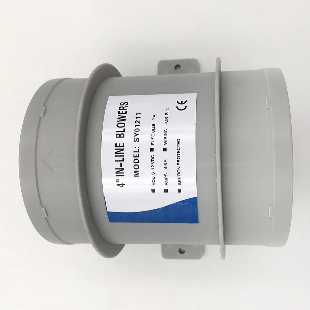 Marine Electric Turbo in Line Bilge Blower 4 inch 10.3cm Diameter 12V - Waterproof
Marine Electric Turbo in Line Bilge Blower 4 inch 10.3cm Diameter 12V - Waterproof