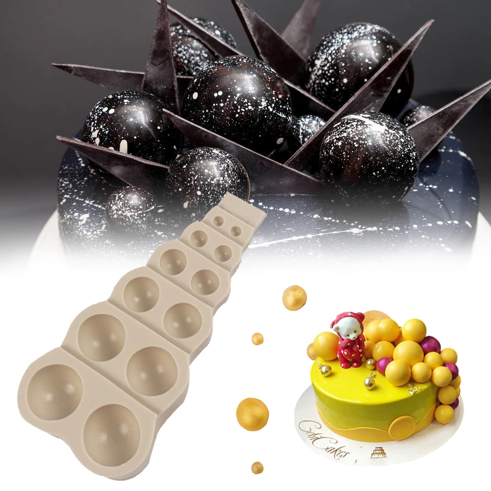 DIY 3D Semi Sphere Silicone Mold Bead Pearl Silicone Mould For Chocolate Jelly Pudding Round Shape Half Candy Mold Bakeware Tool
DIY 3D Semi Sphere Silicone Mold Bead Pearl Silicone Mould For Chocolate Jelly Pudding Round Shape Half Candy Mold Bakeware Tool