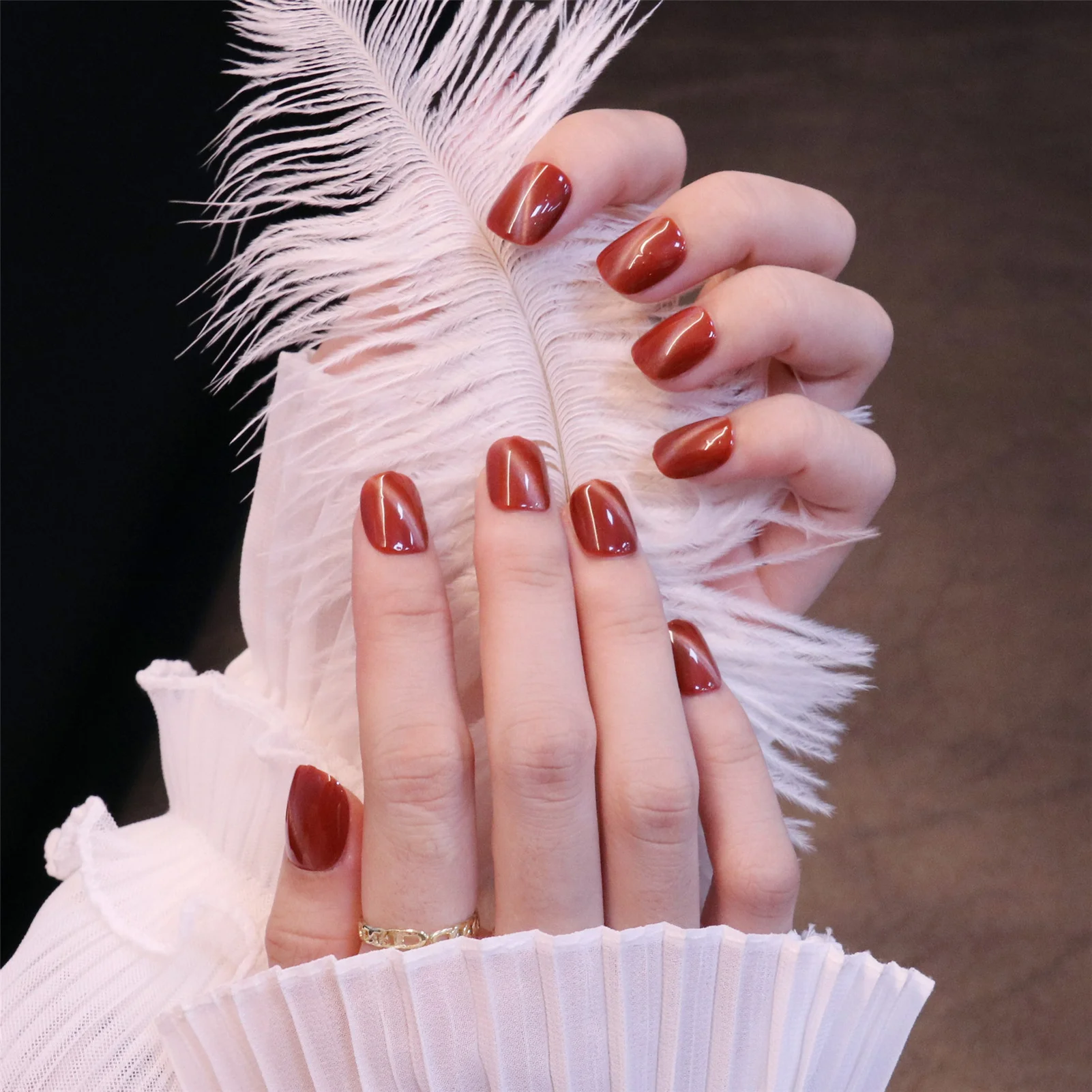 24pcs Red Wear Short Paragraph Fashion Manicure Patch False Nails Save Time Wearable Nail Patch WD
24pcs Red Wear Short Paragraph Fashion Manicure Patch False Nails Save Time Wearable Nail Patch WD