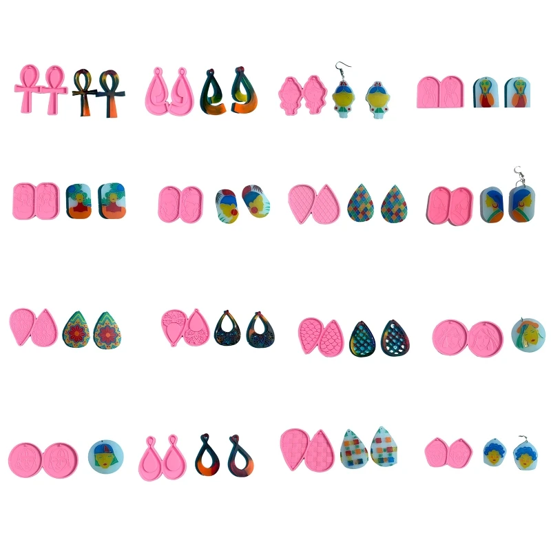 Y4QB Handmade Earrings Epoxy Resin Mold Eardrop Danglers Silicone Mould DIY Crafts
Y4QB Handmade Earrings Epoxy Resin Mold Eardrop Danglers Silicone Mould DIY Crafts
