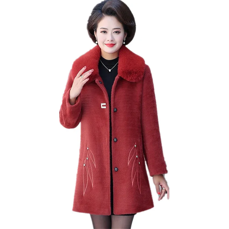 Middle age women clothes NEW Woolen coat large size Leisure short jacket Women winter jacket with fur Imitate Mink cashmere 1414
Middle age women clothes NEW Woolen coat large size Leisure short jacket Women winter jacket with fur Imitate Mink cashmere 1414