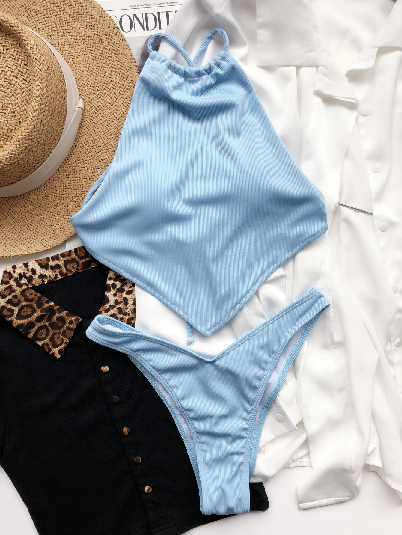 Sexy Ribbed Lace Up Bellyband Bikinis Swimwear Push Up Monokini Top High Waist Thong Bathing Suits Biquinis Holiday ClubSwimsuit
Sexy Ribbed Lace Up Bellyband Bikinis Swimwear Push Up Monokini Top High Waist Thong Bathing Suits Biquinis Holiday ClubSwimsuit