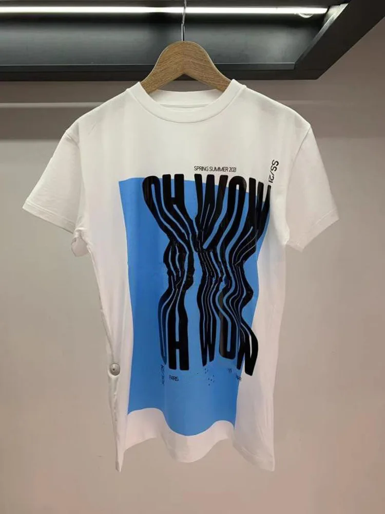 Women T-shirt 2021 Spring and Summer New Ladies Round Neck Stitching Solid Color Top T-shirt
Women T-shirt 2021 Spring and Summer New Ladies Round Neck Stitching Solid Color Top T-shirt