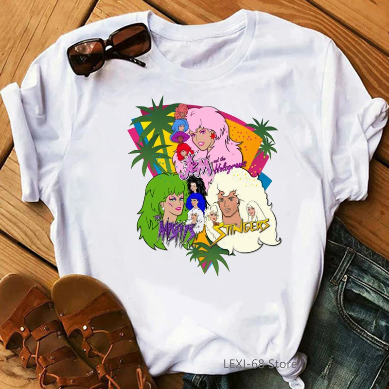 Women Funny Jem And The Holograms Printed Tshirt Anime Cartoon Harajuku Kawaii Hip Hop T-Shirt Female Streetwear Tops Tees Woman
Women Funny Jem And The Holograms Printed Tshirt Anime Cartoon Harajuku Kawaii Hip Hop T-Shirt Female Streetwear Tops Tees Woman