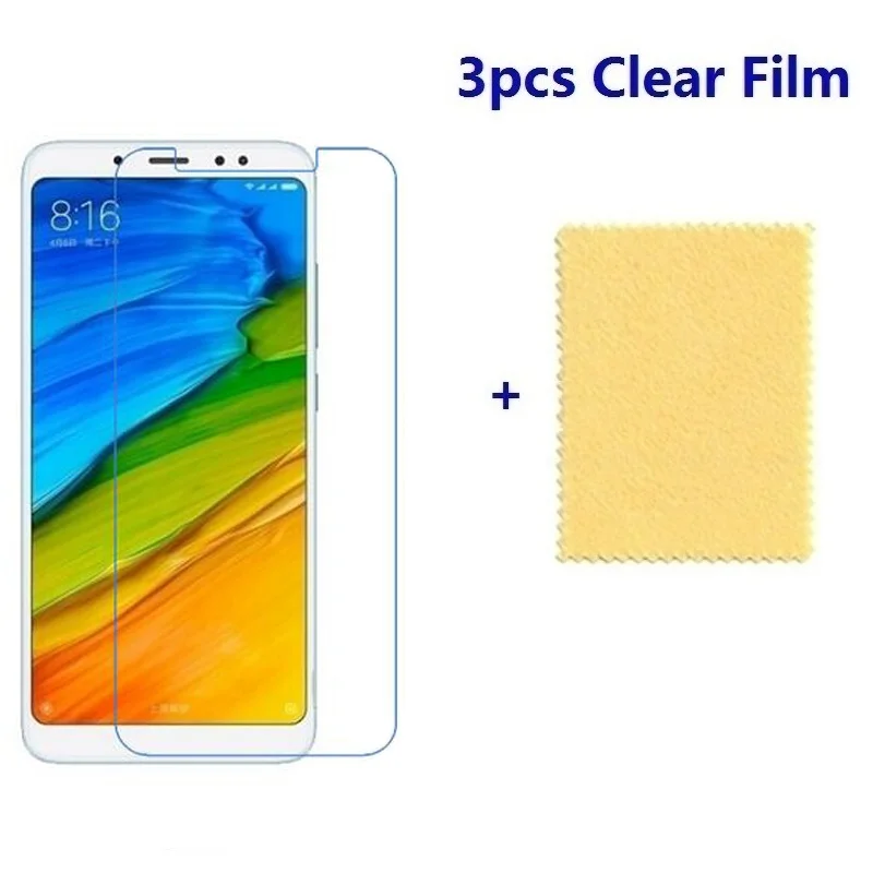 3 шт. пластиковая мягкая защитная пленка для Xiaomi Redmi 6 7 8 Pro Защита ЖК-экрана из