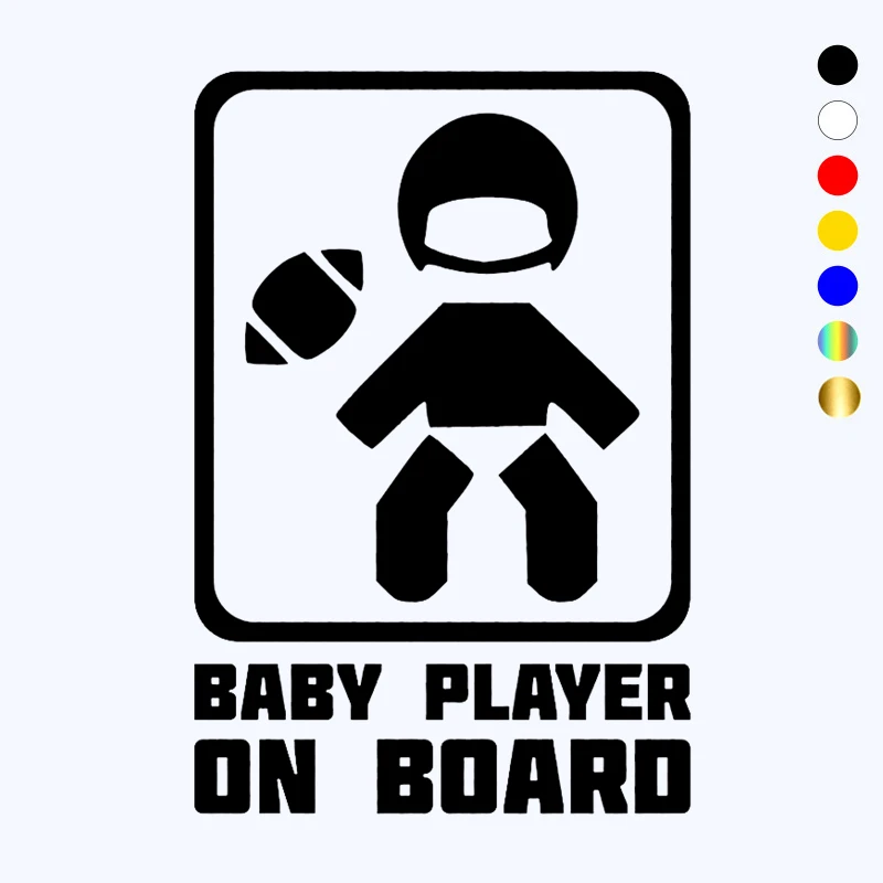 CK20141# наклейки на авто Baby Football Player on Board водонепроницаемые машину наклейка для