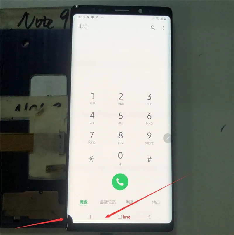 ЖК-дисплей для Samsung Galaxy Note 9 с одним выбором точечный линейный Note9 N960F N960U сенсорным