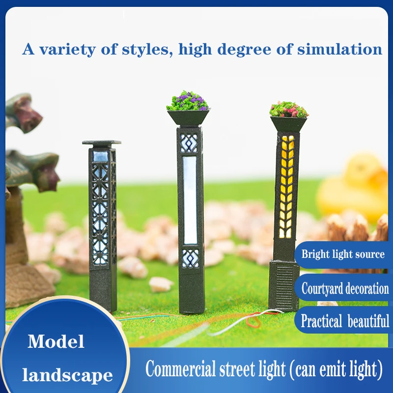 Sand Table Model Material Diy Manual Simulation Street Lamp Landscape Lamp with Luminous Small Street Lamp Square Lantern
Sand Table Model Material Diy Manual Simulation Street Lamp Landscape Lamp with Luminous Small Street Lamp Square Lantern